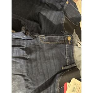 Expandable Side Panel Maternity Blue Isabel Maternity 18/34R NWT Skinny Entubado